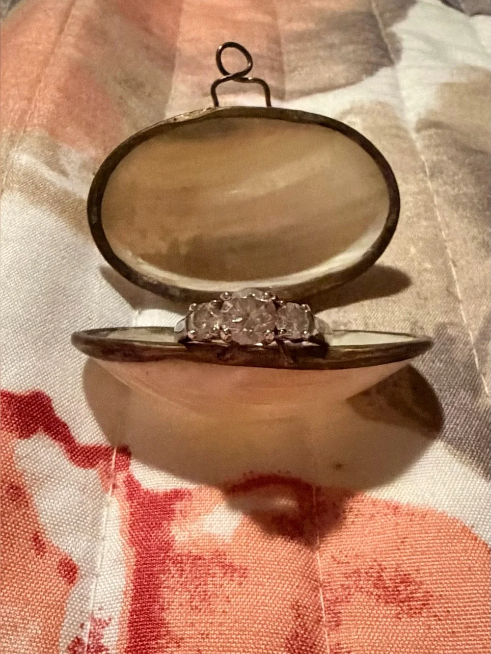 Sterling Silver Natural White Sapphire 1.5ct Three Stone Ring